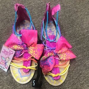 Jojo Siwa Girls Multicolor Satisfaction Guaranteed Gladiator Sandal 5